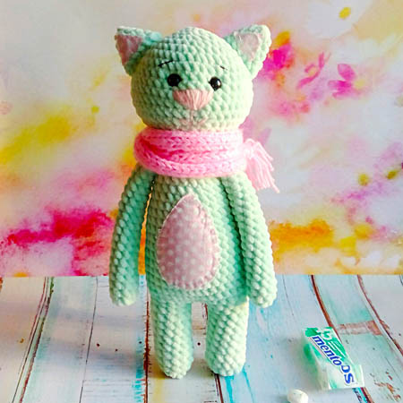 Easy Plush Cat Free PDF Amigurumi Crochet Pattern (1)