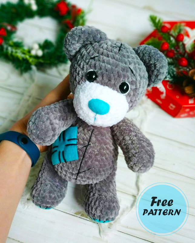 Plush Teddy Bear Charlie Amigurumi PDF Free Pattern (2)