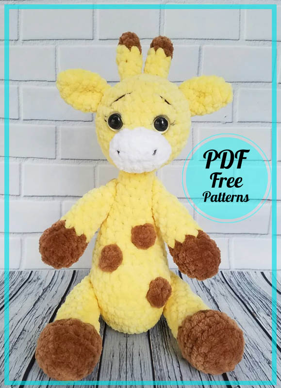 Plush Velvet Giraffe Amigurumi PDF Free Pattern (2)