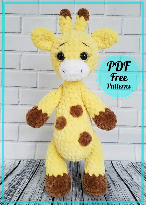 Plush Velvet Giraffe Amigurumi PDF Free Pattern (3)