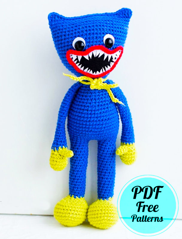 Crochet Huggy Wuggy Amigurumi PDF Free Pattern - Amigurumiday