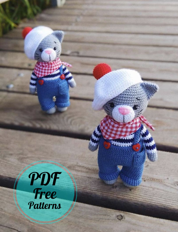 Crochet Jeremy the Cat PDF Amigurumi Free Pattern (4)