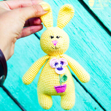 Crochet Rattle Bunny PDF Amigurumi Free Pattern