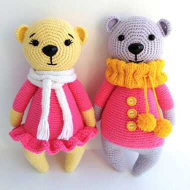 Easy Bear with Snood Amigurumi PDF Free Pattern