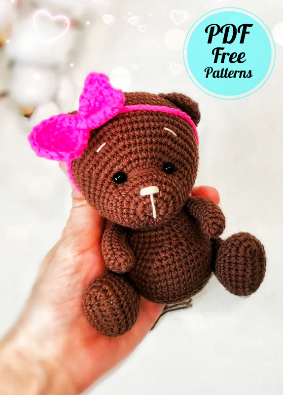 Easy Little Bear Amigurumi PDF Free Pattern (2)