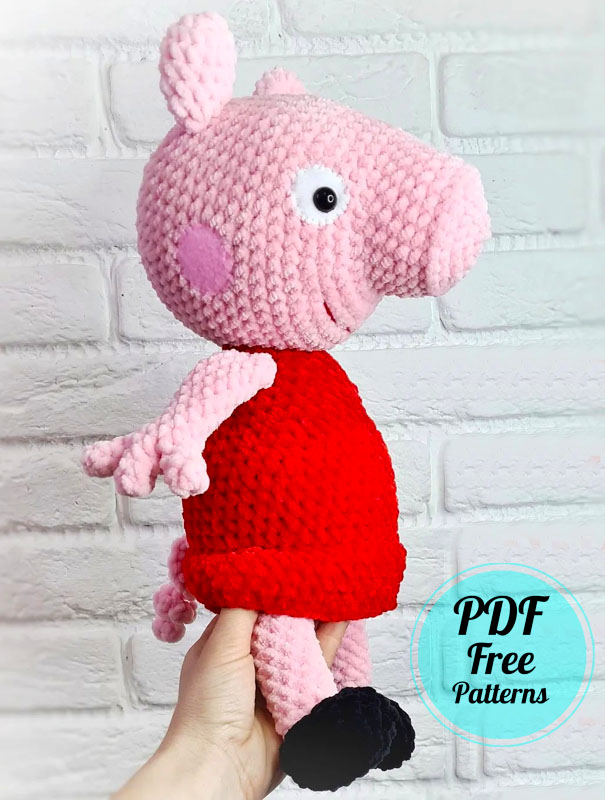 Easy Peppa Pig Plush Amigurumi Free Pattern (1)