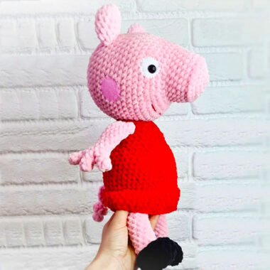 Easy Peppa Pig Plush Amigurumi Free Pattern (2)