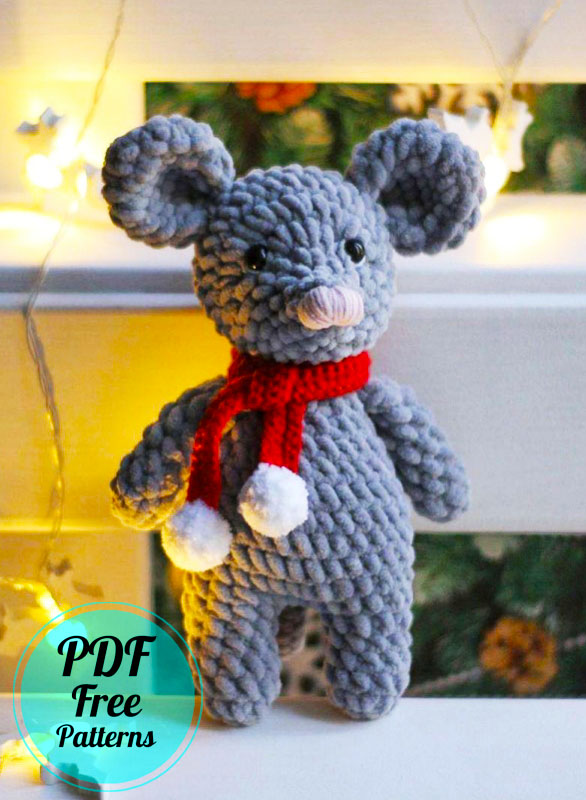 Plush Velvet Mouse Amigurumi PDF Free Crochet Pattern (2)