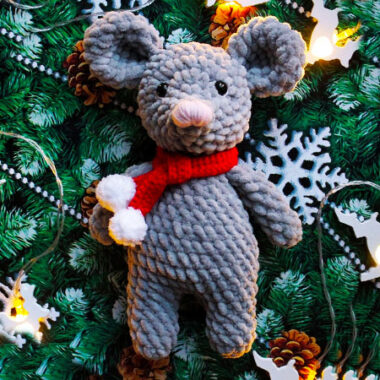 Plush Velvet Mouse Amigurumi PDF Free Crochet Pattern (3)