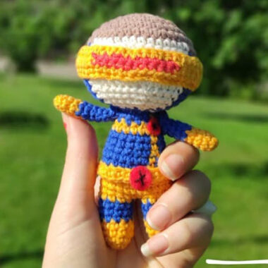 Crochet Cyclops X-Men PDF Amigurumi Free Pattern (4)