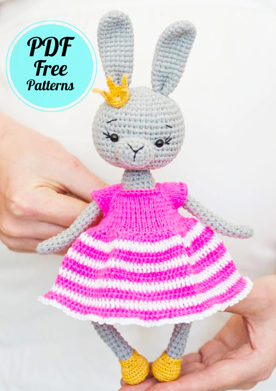 Crochet Easy Girl Bunny PDF Free Amigurumi Pattern (1)