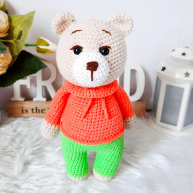 Crochet Bear Benjamin Amigurumi PDF Free Pattern