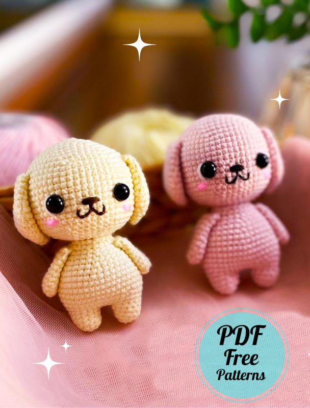 Puppy Dog Keychain - Crochet Pattern - Dog Amigurumi - Crochet Dog -  Handmade Gift - Birthday Gifts - English Pattern - Instant Download