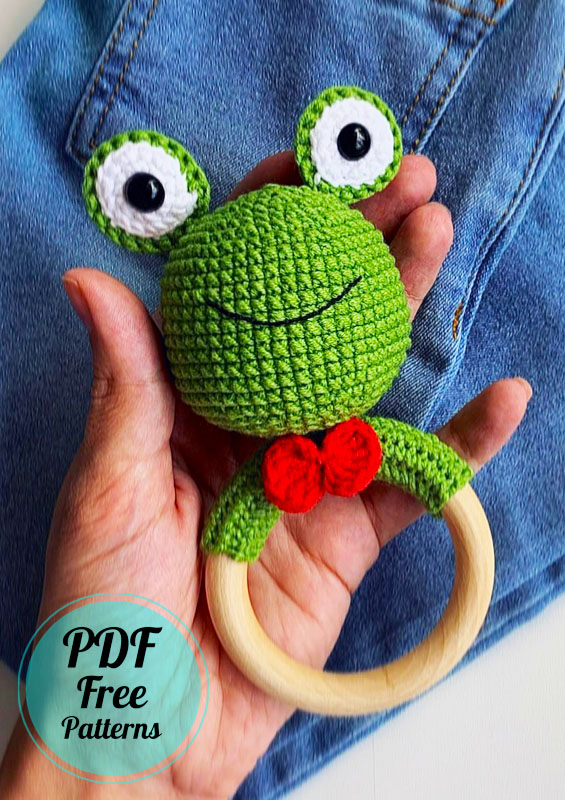 Crochet Rattle Frog Amigurumi PDF Free Pattern (2)