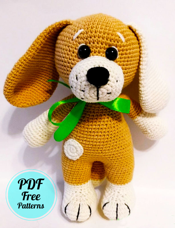 Cute Crochet Dog Sammy Amigurumi PDF Pattern (2)