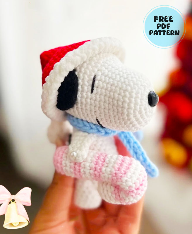 Snoopy Dog for Christmas Amigurumi PDF Pattern (2)