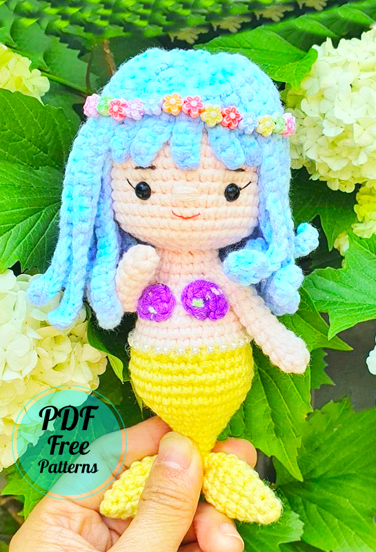 Summer Crochet Mermaid Doll Amigurumi PDF Pattern (1)