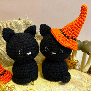 Easy Halloween Cat Crochet PDF Amigurumi Pattern (1)