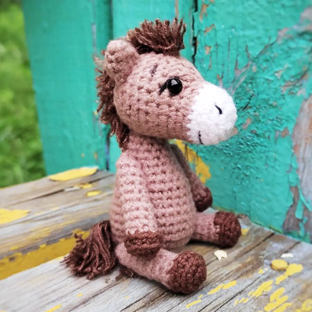 Mini Horse Keychain PDF Amigurumi Free Pattern