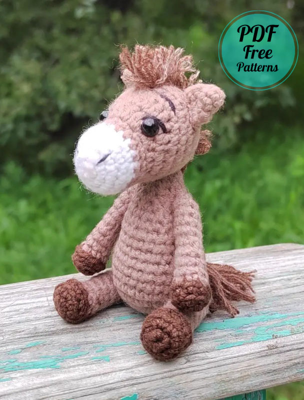 Mini Horse Crochet PDF Amigurumi Free Pattern (4)
