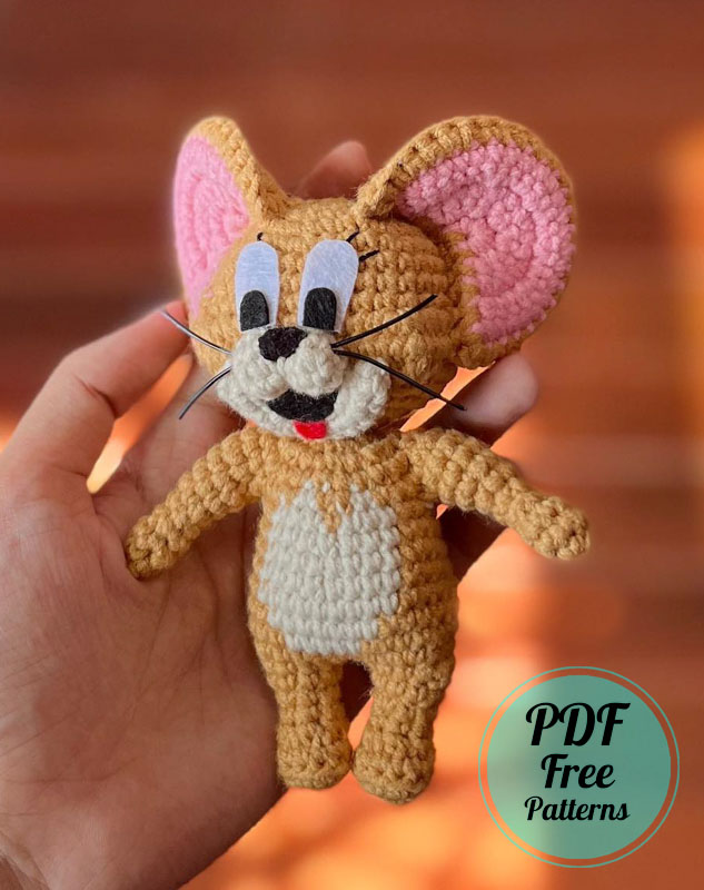 Crochet Jerry Mouse Amigurumi PDF Free Pattern (2)