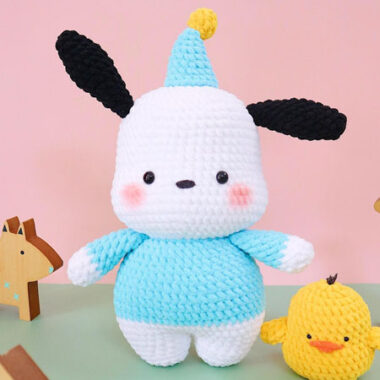 Crochet Pochacco Puppy PDF Amigurumi Free Pattern (1)