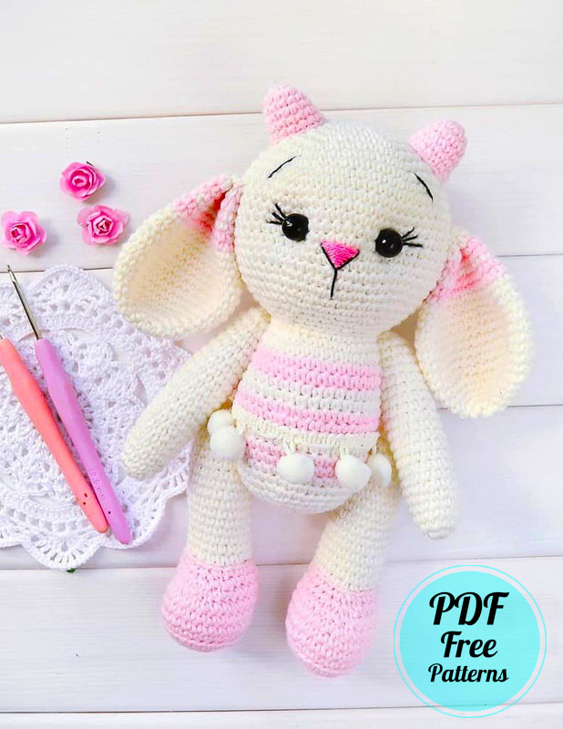 Crochet Bunny and Sheep Lou PDF Free Pattern (1)