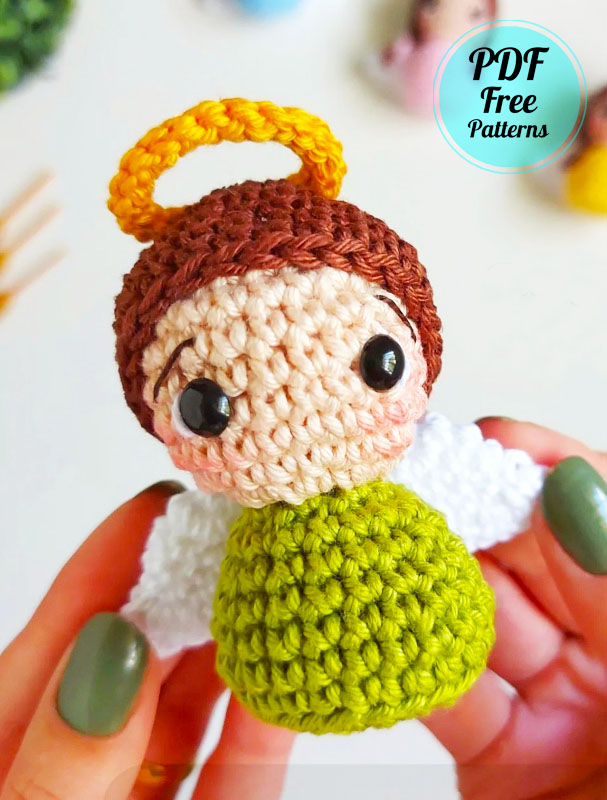 Crochet Christmas Angel Ornament PDF Free Pattern (2)