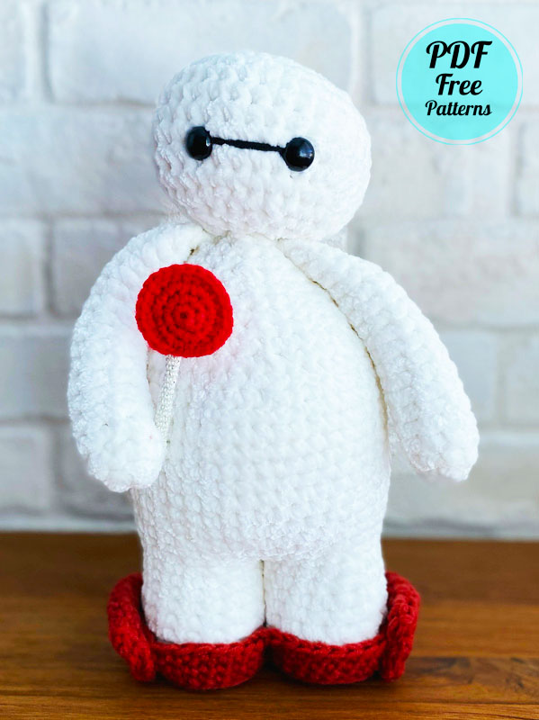 Crochet Disney Baymax Doll Free Amigurumi PDF Pattern - Amigurumiday