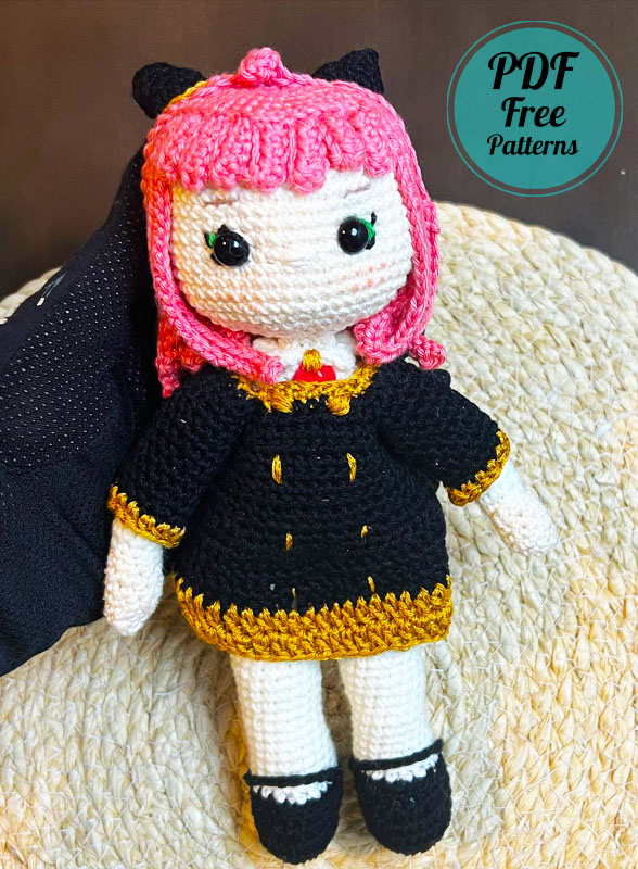Crochet Doll Anya Amigurumi Free PDF Pattern (2)