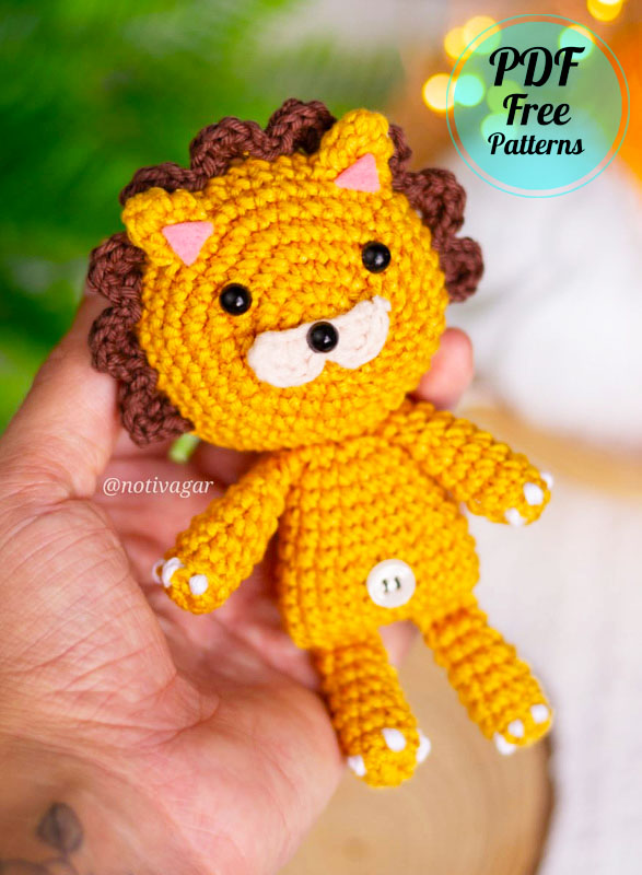 Crochet Lion Kon (Bleach) Amigurumi PDF Free Pattern (2)