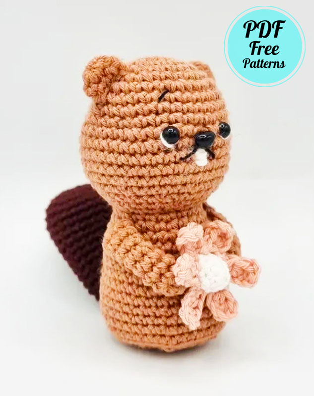 Cute Crochet Beaver Amigurumi PDF Free Pattern (2)