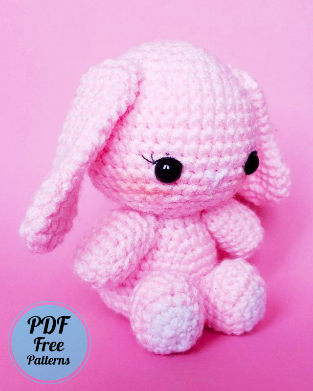 Easter Pink Bunny Amigurumi PDF Crochet Pattern (2)