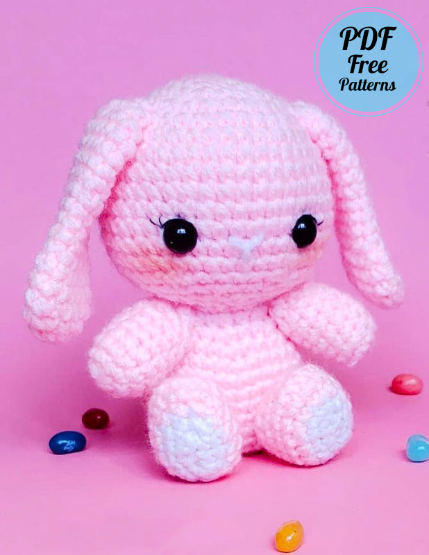 Easter Pink Bunny Amigurumi PDF Crochet Pattern (3)