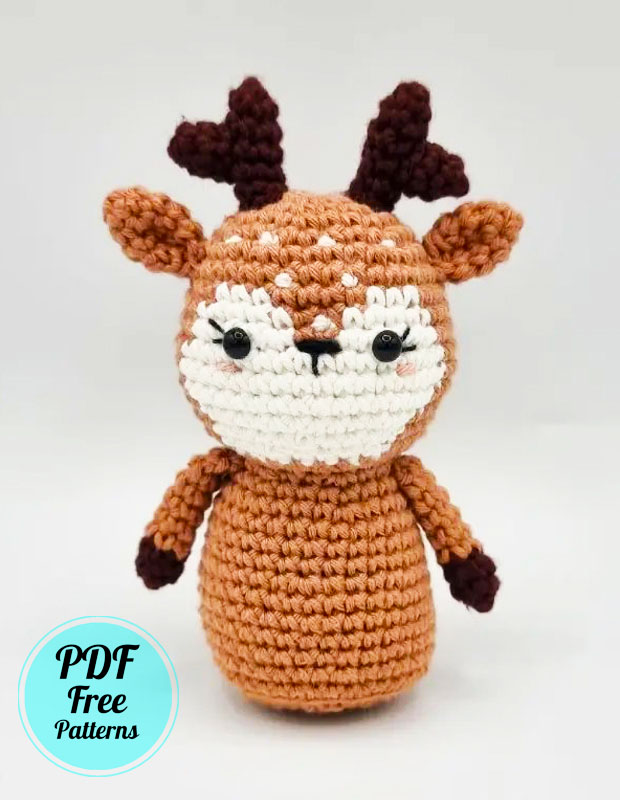 Little Chirstmas Deer Crochet Amigurumi PDF Pattern (3)