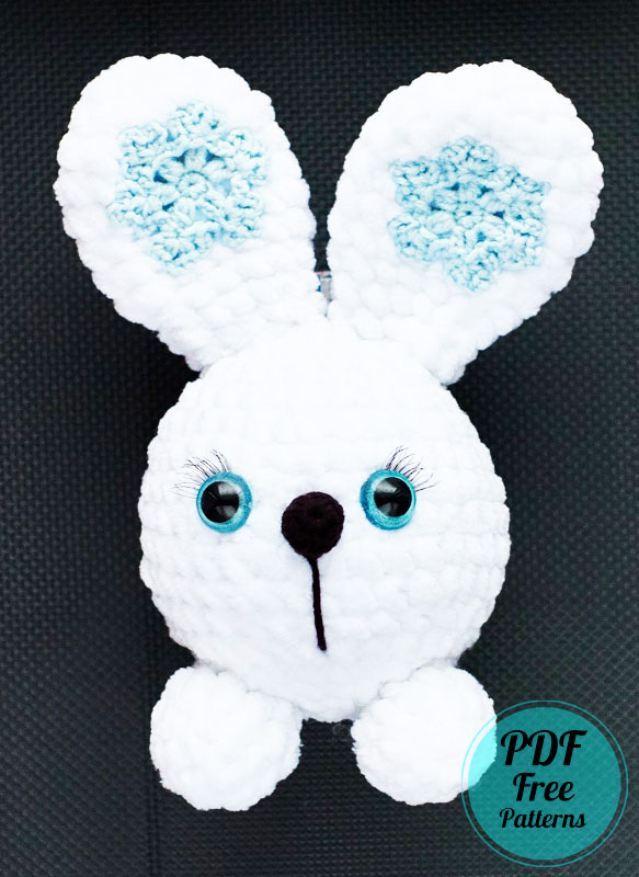 Snowflake Bunny Amigurumi PDF Crochet Pattern (2)