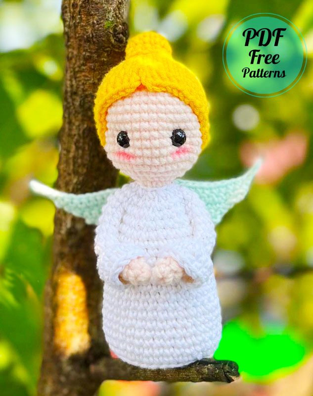 Crochet Christmas Angel Doll PDF Amigurumi Pattern (2)