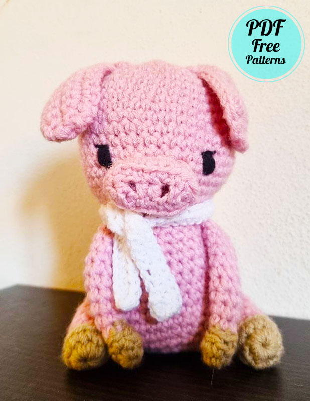 Crochet Easy Piglet Amigurumi PDF Pattern (1)