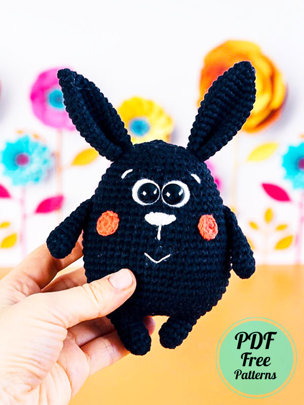 Little Black Bunny Amigurumi PDF Pattern (2)