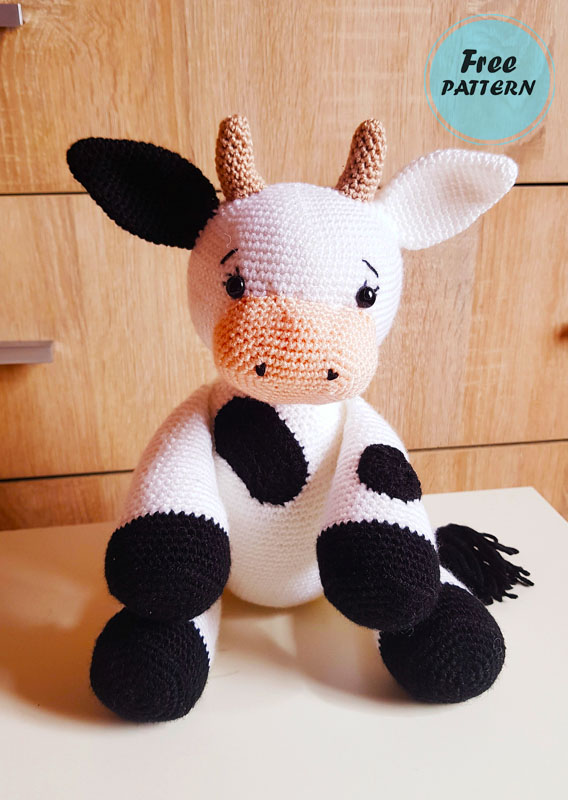Big Cute Crochet Cow Free PDF Amigurumi Pattern (2)