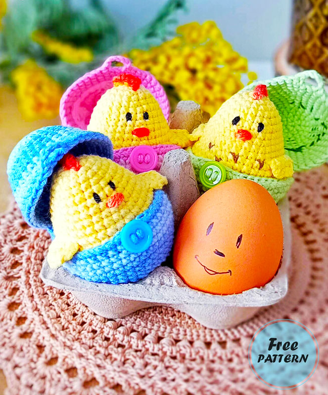 Chicken in a Shell for Easter Free Amigurumi Pattern (1)