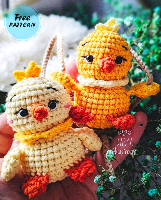 Baby Chick on Swing Amigurumi PDF Pattern (1)