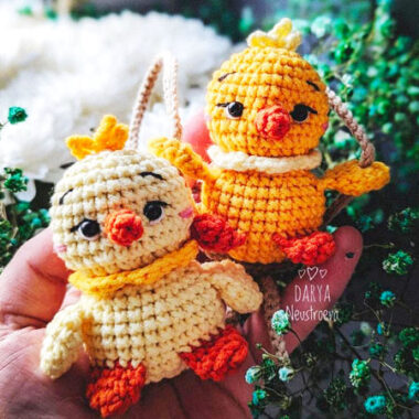 Baby Chick on Swing Amigurumi PDF Pattern (2)