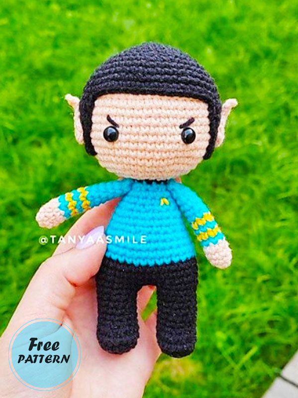 Star Trek Spock Crochet Doll Free Pattern (1)