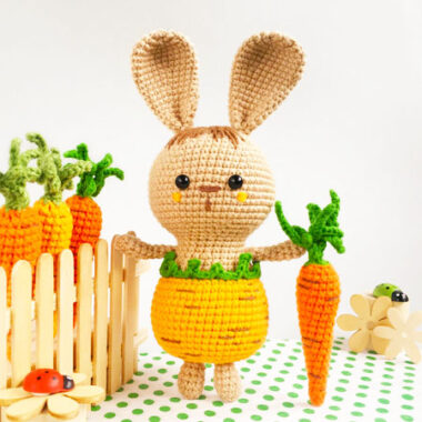 Bunny in Carrot Pants PDF Amigurumi Free Pattern (1)