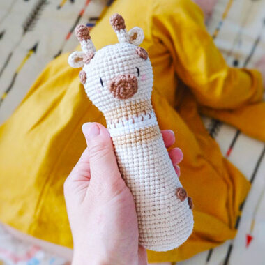 Crochet Cute Rattle Giraffe Marty Free PDF Pattern (2)