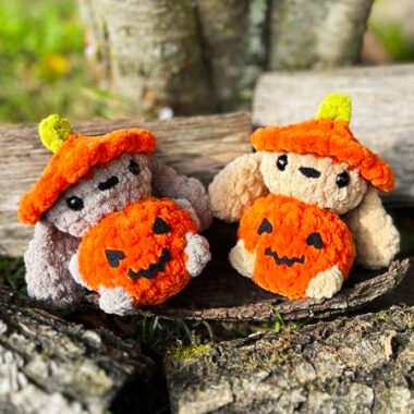 Amigurumi Bunny Pumpkin Free Halloween Pattern (2)
