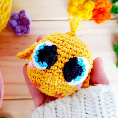Big Eyed Crochet Chick PDF Amigurumi Pattern (2)
