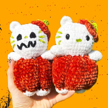 Crochet Plush Pumpkin Kitten Free PDF Pattern (1)