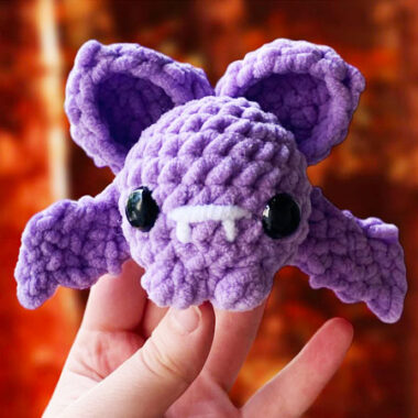 Plush Bibi the Bat for Halloween PDF Crochet Pattern (1)